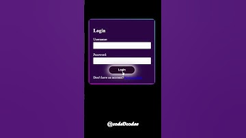 Power of CSS 🔥| Modern Login Page using CSS| #css #webdevelopment #coding  #csstutorial #reactjs