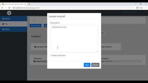 File Management System using PHP/MySQL