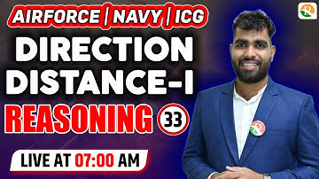 Direction and Distance -1| Airforce Reasoning Classes | Airforce y group Reasoning 2024 | Airforce