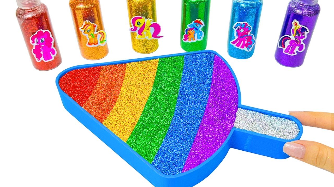 Satisfying Video l How To Make Rainbow ICE CREAM SLIME Bathtub FROM Mixing GLITTER& GLITTER ASMR