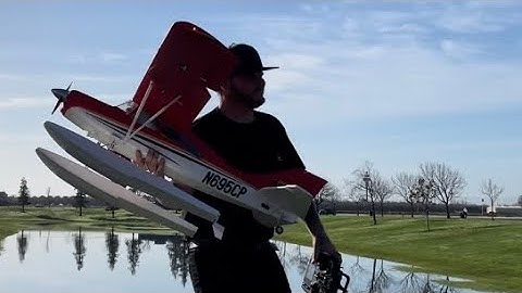 E-Flite Maule M-7 first time on floats!