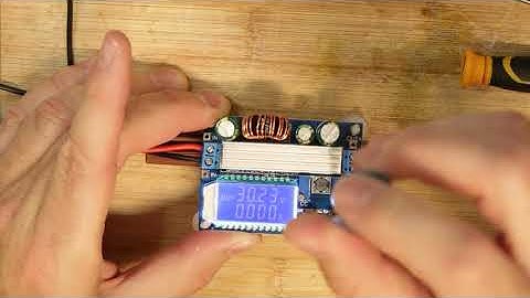 DC to DC converter,  out 5-30V to 5-30V 4A ZK-SJVA-4X Testing