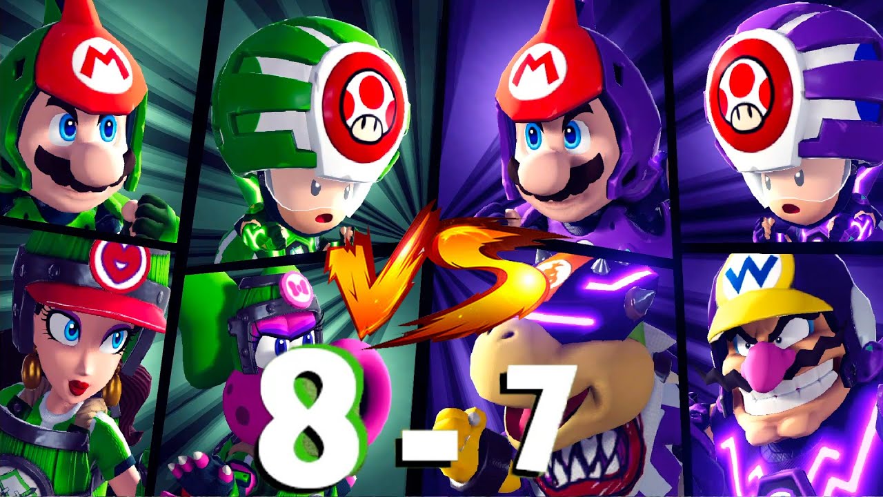 Mario Strikers Battle League Football Team Toad vs Team Mario  (Verry Hard)