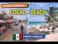 Colonia to Beach 🇲🇽 Puerto Morelos Bike Ride | Local to Tourist Side