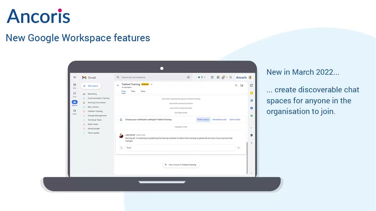 Google Workspace Updates PT: Adicione grupos do Google a espaços no Google  Chat