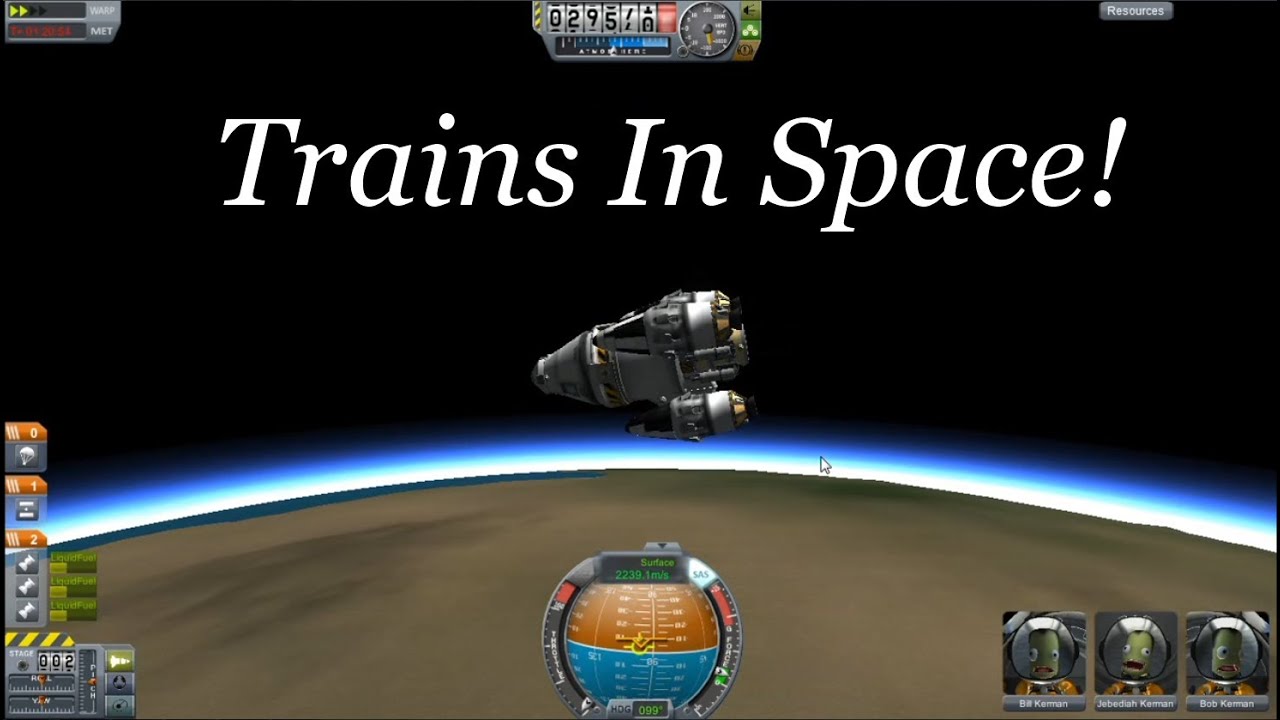 Trains in Space! (KSP Ep. 047: The Kerbal Cruiser) - YouTube