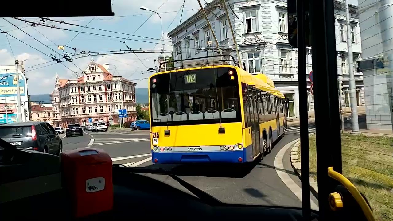 (Mhd Teplice) Jízda autobusem Solaris Urbino 15 III ev.č.460 na lince 101 v úseku Nová ves - Anger.