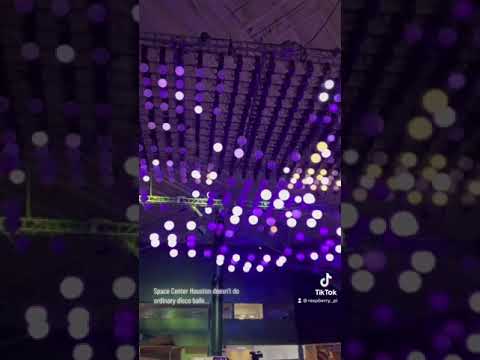 We saw these awesome dancing disco balls at NASA Space Center Houston