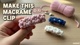 Make This Cute Macramé Hair Clip with Me | DIY Tutorial
