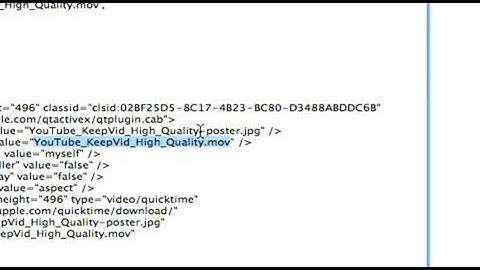 WordPress Embed Quicktime Export To Web