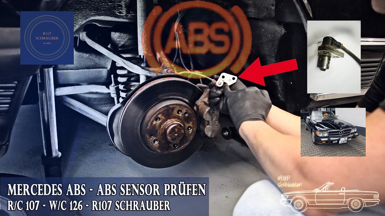 Mercedes ABS System - ABS Bosch Bremsen Sensor testen W107 R107 W126 C126 - Oldtimer ...
