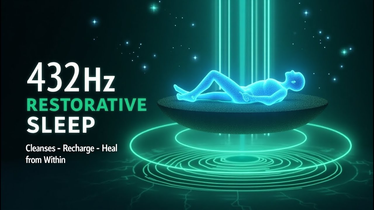 432Hz + Alpha Waves | Deep Sleep Healing for Nervous System Reset ...