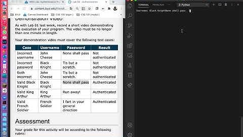 CSE 130 - Lab 02: Authentication program - Demonstration video (2)