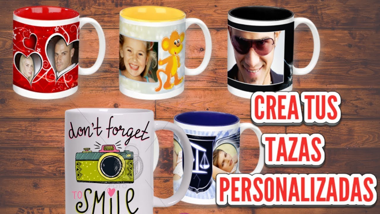 TAZAS CON FOTOS PERSONALIZADAS COMO DARLE UNA TERMINACIÓN Y FONDO" - YouTube