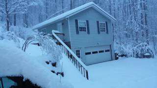 First snow of 2018. Video #1