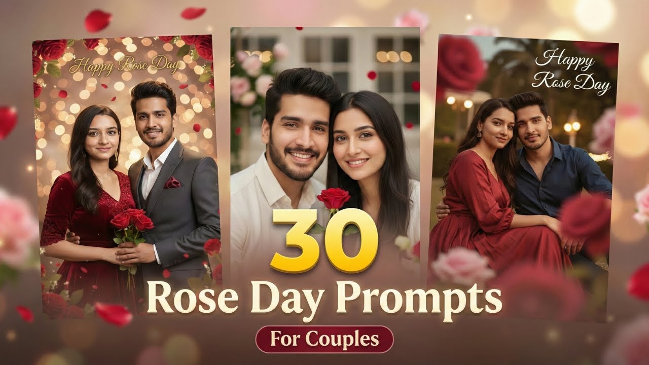 Rose Day Couple Prompts for Gemini 2026 | Ultra Realistic Gemini Prompts