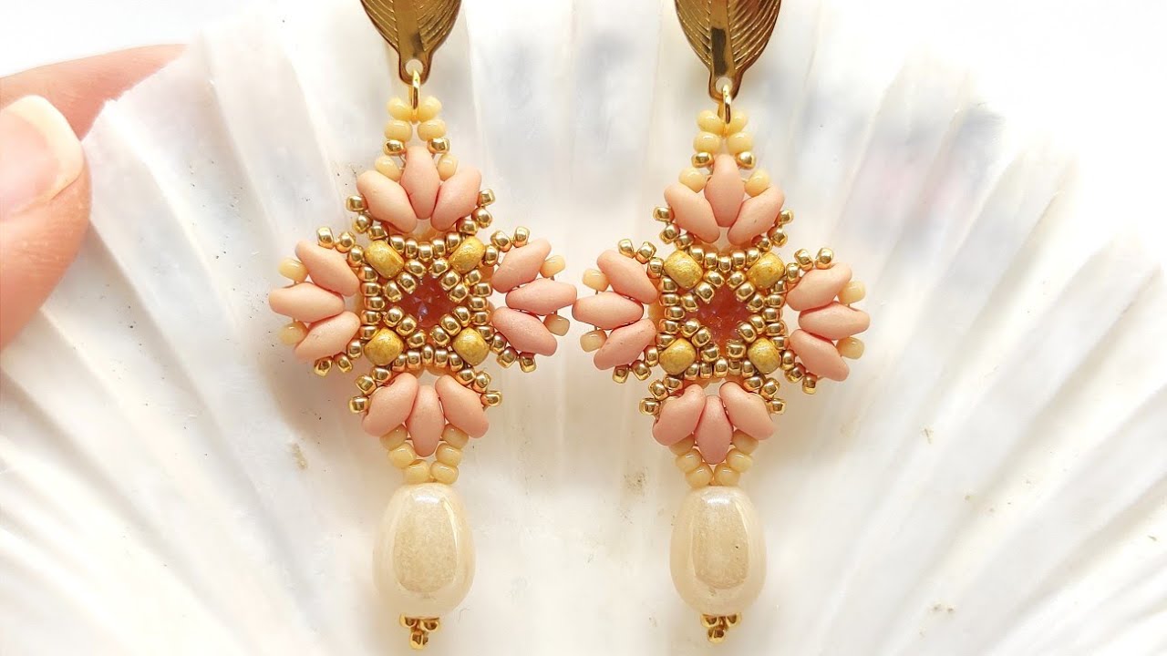 DIY- Video Tutorial Orecchini "Peach" 