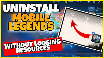 ML TRICK UNINSTALL YOUR MOBILE LEGENDS WITHOUT LOOSING ML RESOURCES