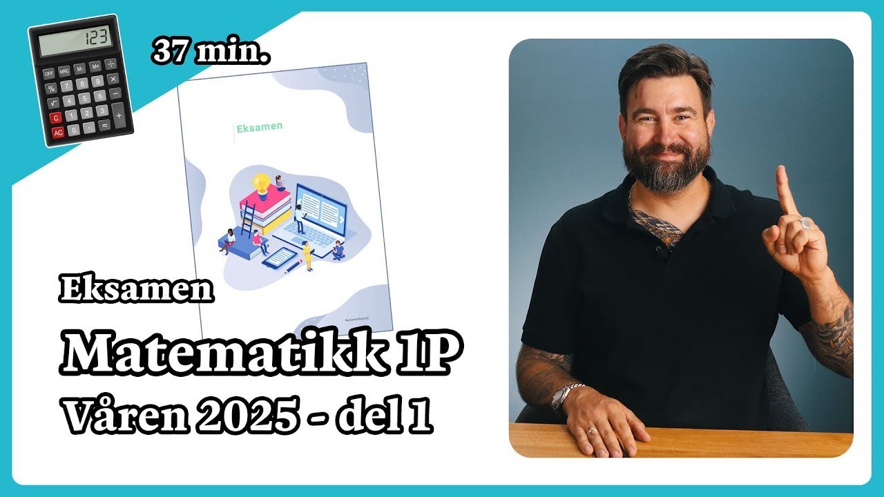 Løsningsforslag eksamen 1P våren 2025 - del 1