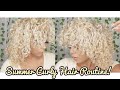 My Platinum Blonde Curly Hair Routine | MOISTURE & DEFINITION!