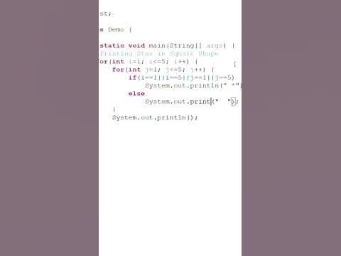 Java program to print star in rectangle shape | #pattern #star pattern ...