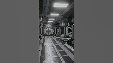 Made in Blender 3D Sci-Fi Corridor #noia  #eevee #gameready #blender3d #realtime3d #animation