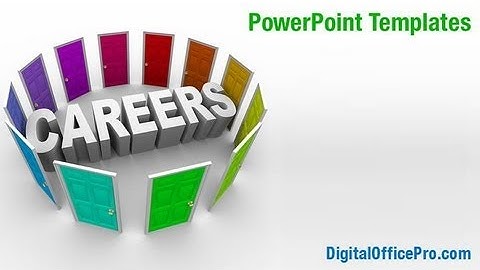 Career Options PowerPoint Template Backgrounds - DigitalOfficePro #03907W