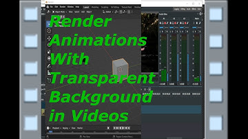 Quick Tip Render An Animation To A Video with A Transparent Background in Blender