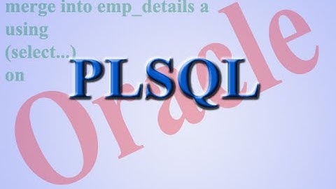 Optimize Code with Merge Statement in Oracle PLSQL.