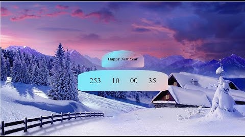 CountDown NEW YEAR 2023  HTML / CSS / JS