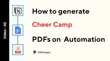 Cheer Camp Registration PDF (How to create cheer camp registration PDFs using Notion)