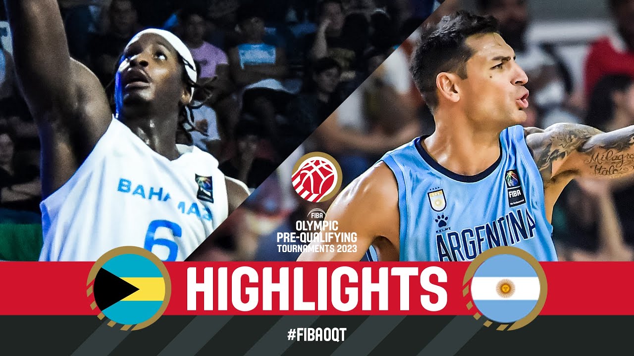 BAH 🇧🇸 v ARG 🇦🇷 Basketball Game Highlights FIBA Olympic Pre