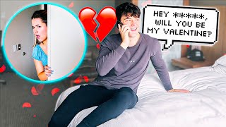 Asking My EX-GIRLFRIEND To Be MY VALENTINE Instead Of MY WIFE! *GONE WRONG*