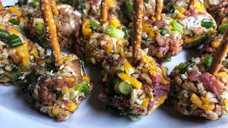 Secret for the Best Bacon Ranch Cheese Ball |Party Appetizer|Game Day #Cheese ball