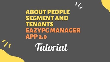 ALL ABOUT PEOPLE SEGMENT OF EazyPG 2.0 || DIFFRENCE BTW LEADS , TENANT AND BOOKING || EazyPG