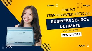 Search for Peer Reviewed Articles on Business Source Ultimate with Me