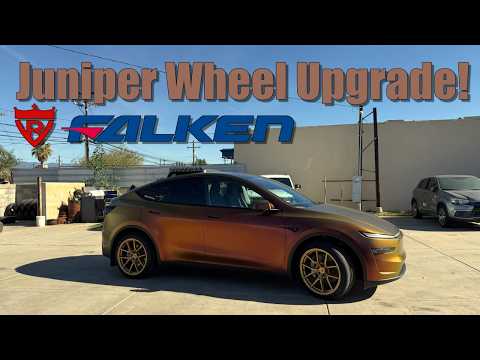 I Upgraded My Tesla Wheels! 20" Falcon Azenis Install & Efficiency Test