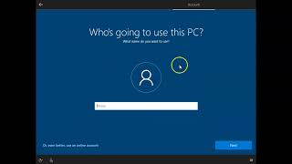 Rerunning the initial Windows setup (OOBE - Out Of box Experience)