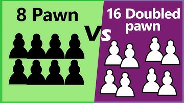 chess : 16 doubled pawns vs 8 normal pawns