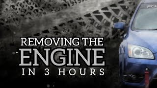 Removing An Engine | Ford Focus ST MK2 | 3 HOUR TIME LAPSE | 01/03