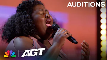 Lachuné: Small town singer STUNS the judges with "Yellow" by Coldplay | Auditions | AGT 2023