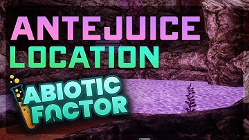 Where to Find AnteJuice in Abiotic Factor – Location Guide & Tips (2025) 🧃