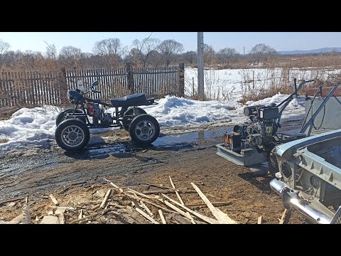 Видео: Самодельный квадроцикл. Дополнение к выезду,