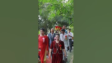 Đám cưới || Rước dâu đi bộ trên đường làng