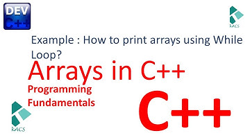 Arrays in C++ | How to print arrays using while loop in C++ | Arrays Example in C++ (Urdu/Hindi)