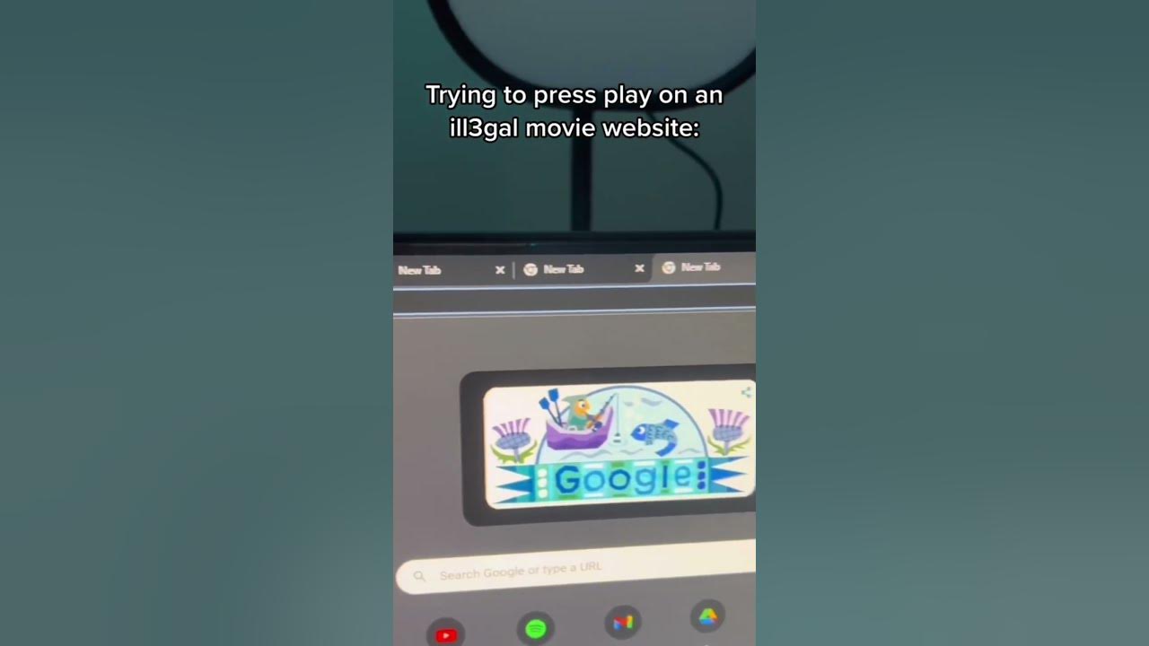 Using illegal movie websites youtube