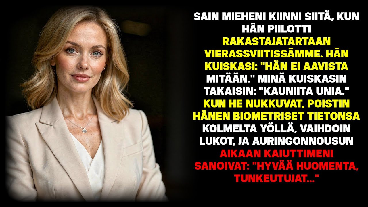 Mieheni piilotti rakastajattarensa vierashuoneeseen – vaihdoin lukot nukkuessaan.