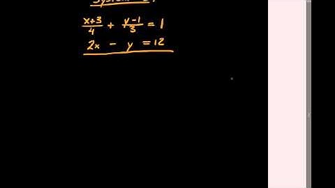 Solving systems of linear equations involving decimals and fractions