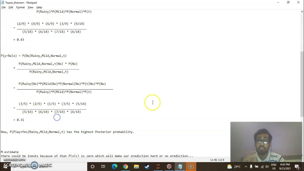Naive Bayes Classifier implementation from scratch in python - YouTube