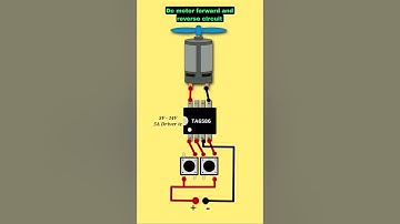Dc motor forward and reverse circuit | Dc motor direction changer #dcmotor #forwardreverse